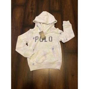 Polo Ralph Lauren Boys Girls Youth Sz 6 Hoodie Sweatshirt Pastel Tye Dye
